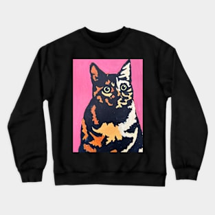 Pop Art Cat Crewneck Sweatshirt